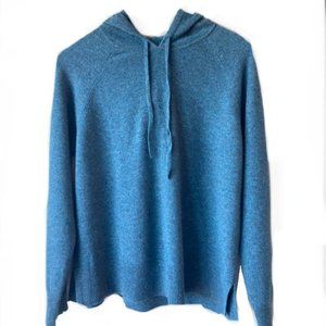 Cyan Cashmere Hoodie - Large